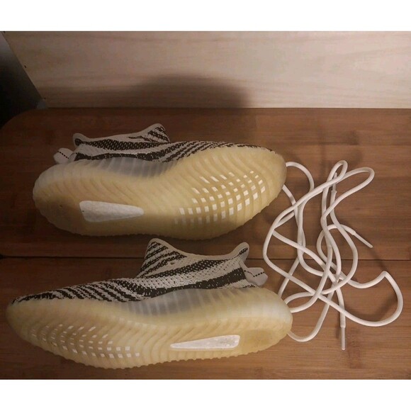 adidas Yeezy Boost 350 V2 Zebra CP9654 Men\'s Low Top Sneakers White Black SIZE 7 main image 12